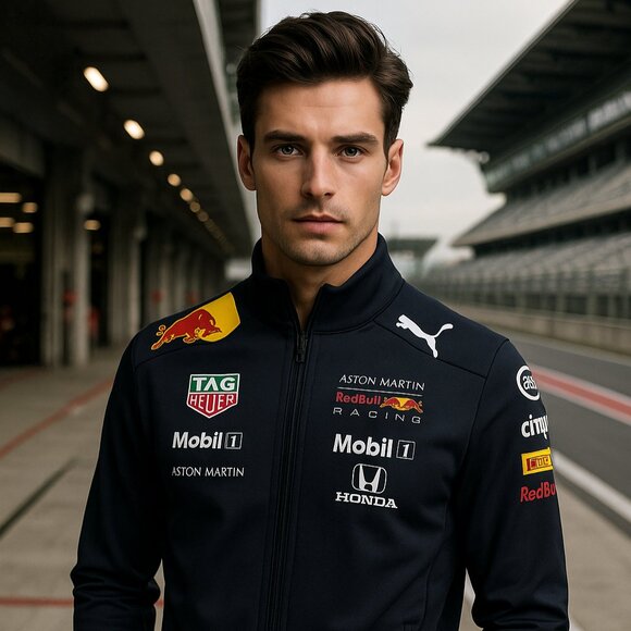 Puma Navy Racing Performance Jacket - Picture 1 of 10